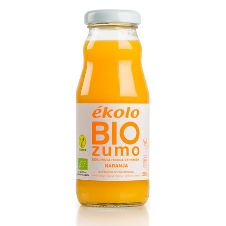 Jugo de naranja orgánico