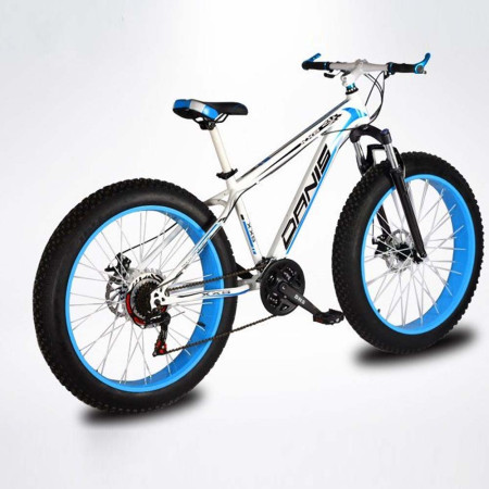 Bicicleta eléctrica FAT White Danis, 400 W, 10Ah