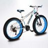 Bicicleta eléctrica FAT White Danis, 400 W, 10Ah