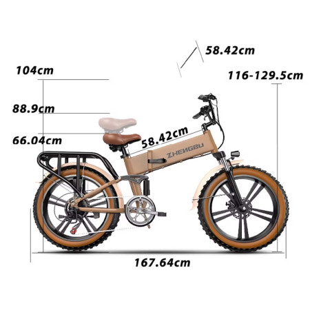 Off-road electric bike Zhengbu, 400W, 10Ah