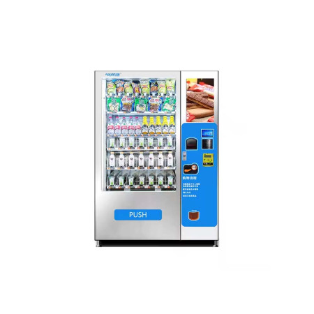 Universal vending machine for yogurt, drinks and snacks