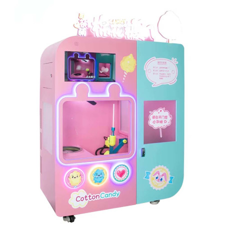 Vending machine for cotton candy